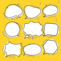 comic bubble chat illustration vector