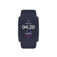 smart watch, activity tracker, step counter ui design, vector