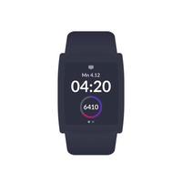 smart watch, activity tracker, step counter ui design, vector