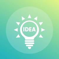 Idea icon, symbol vector