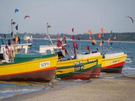 the beach of Sopot in Poland photo