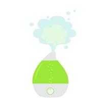 Green humidifier for home. vector