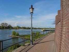 the city of Rees at the rhine river photo