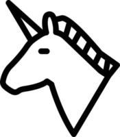 ilustración vectorial de unicornio en un fondo. símbolos de calidad premium. iconos vectoriales para concepto y diseño gráfico. vector