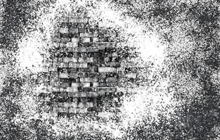 Monochrome particles abstract texture.Overlay illustration over any design to create grungy vintage effect and depth. photo