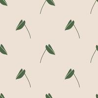 Vector flat hand drawn seamless pattern