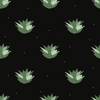 Vector flat hand drawn seamless pattern