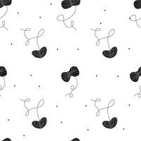 Vector flat hand drawn seamless pattern