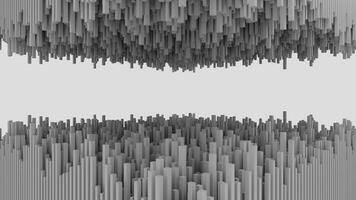 abstract background of random black cube block wave pattern, 3D illustration rendering photo