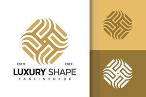Abstract Royal Shape Modern Logo Design Vector Template