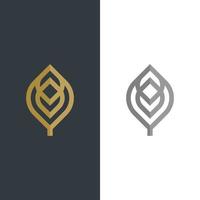 Leaf icon. golden and tosca leaf vector. eco simple icon vector