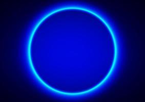 abstract effect design circle blue color tone neon style for background pattern
