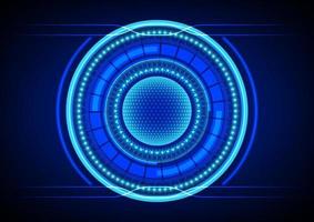 digital abstract background circle cog Hitech Technology style glow  network futuristic vector illustration