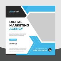 Trendy Editable Professional digital business agency marketing social media post and banner template design. Promotion Corporate advertising Web Banner Ads Stories flyer poster vector