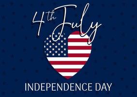 4th July - Independence day background vector