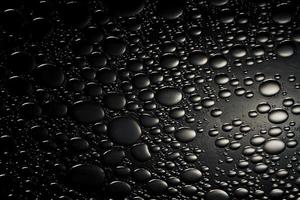 Abstract shiny background with droplets in black and white. photo