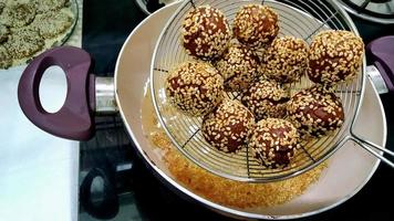 Anarsa is an Indian pastry-like snack commonly associated with the Hindu festival of Diwali in Maharashtra and Bihar photo