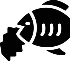 ilustración de vector de basura de pescado en un fondo. símbolos de calidad premium. iconos vectoriales para concepto y diseño gráfico.