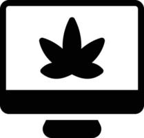 screen cannabis vector illustration on a background.Premium quality symbols.vector icons for concept and graphic design.