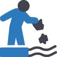 Water Garbage vector illustration on a background.Premium quality symbols.vector icons for concept and graphic design.