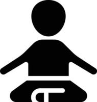 ilustración vectorial de yoga en un fondo. símbolos de calidad premium. iconos vectoriales para concepto y diseño gráfico. vector