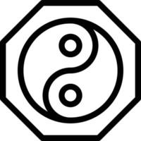 Yin Yang vector illustration on a background.Premium quality symbols.vector icons for concept and graphic design.