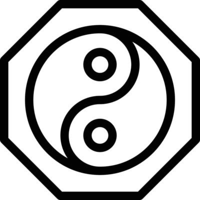 Yin Yang vector illustration on a background.Premium quality symbols.vector icons for concept and graphic design.
