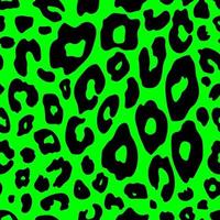 Imitation leopard, cheetah, tiger animal print.Spotted animal skin seamless pattern.Vector vintage 80s 90s pattern. Black spots on a light green background. vector