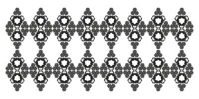 Vintage black damask pattern. Oriental ornament for laser cutting, tattoo, marquetry, lace. Black and white. vector