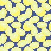 Seamless pattern with fresh lemons. Colorful endless fruit background . Citrus fruits print. isolated vector illustration.