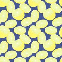 Seamless pattern with fresh lemons. Colorful endless fruit background . Citrus fruits print. isolated vector illustration.