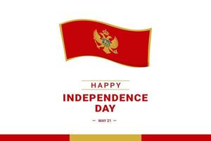 día de la independencia de montenegro vector