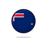 icono de la bandera de victoria australia vector