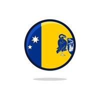 icono de la bandera del territorio de la capital australiana vector