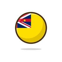 Niue Flag Icon vector