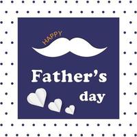 Happy Fathers day Calligraphy greeting card. Vector illustration.