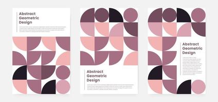 portada de obras de arte geométricas minimalistas con forma y figura. estilo de diseño de patrón abstracto para portada, banner web, página de inicio, presentación comercial, marca, embalaje, papel tapiz vector