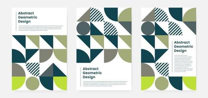 portada de obras de arte geométricas minimalistas con forma y figura. estilo de diseño de patrón abstracto para portada, banner web, página de inicio, presentación comercial, marca, embalaje, papel tapiz vector