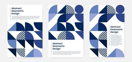 portada de obras de arte geométricas minimalistas con forma y figura. estilo de diseño de patrón abstracto para portada, banner web, página de inicio, presentación comercial, marca, embalaje, papel tapiz vector