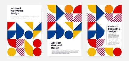 portada de obras de arte geométricas minimalistas con forma y figura. estilo de diseño de patrón abstracto para portada, banner web, página de inicio, presentación comercial, marca, embalaje, papel tapiz vector