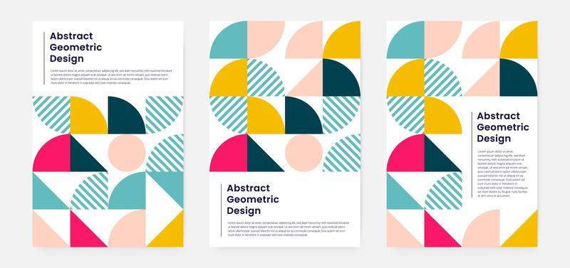 Geometric minimalistic artwork cover with shape and figure. Abstract pattern design style for cover, web banner, landing page, business presentation, branding, packaging, wallpaper