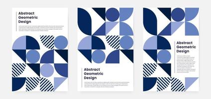 portada de obras de arte geométricas minimalistas con forma y figura. estilo de diseño de patrón abstracto para portada, banner web, página de inicio, presentación comercial, marca, embalaje, papel tapiz vector