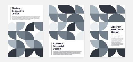 portada de obras de arte geométricas minimalistas con forma y figura. estilo de diseño de patrón abstracto para portada, banner web, página de inicio, presentación comercial, marca, embalaje, papel tapiz vector