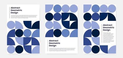 portada de obras de arte geométricas minimalistas con forma y figura. estilo de diseño de patrón abstracto para portada, banner web, página de inicio, presentación comercial, marca, embalaje, papel tapiz vector