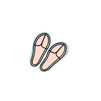 flip flops isolated icon design, vector illustration graphic