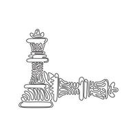 Chess king queen Royalty Free Vector Image - VectorStock