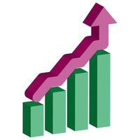 Isometric 3D Infographic Chart.