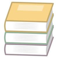 Stack of Books. vector