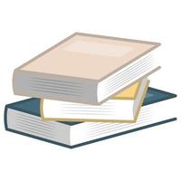 Stack of Books. vector