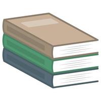 pila de libros. vector